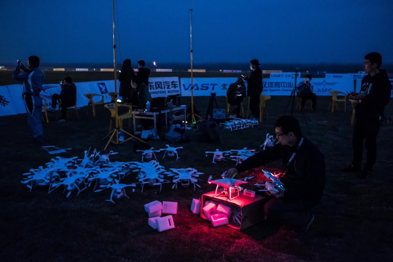 China new year drone show 2040