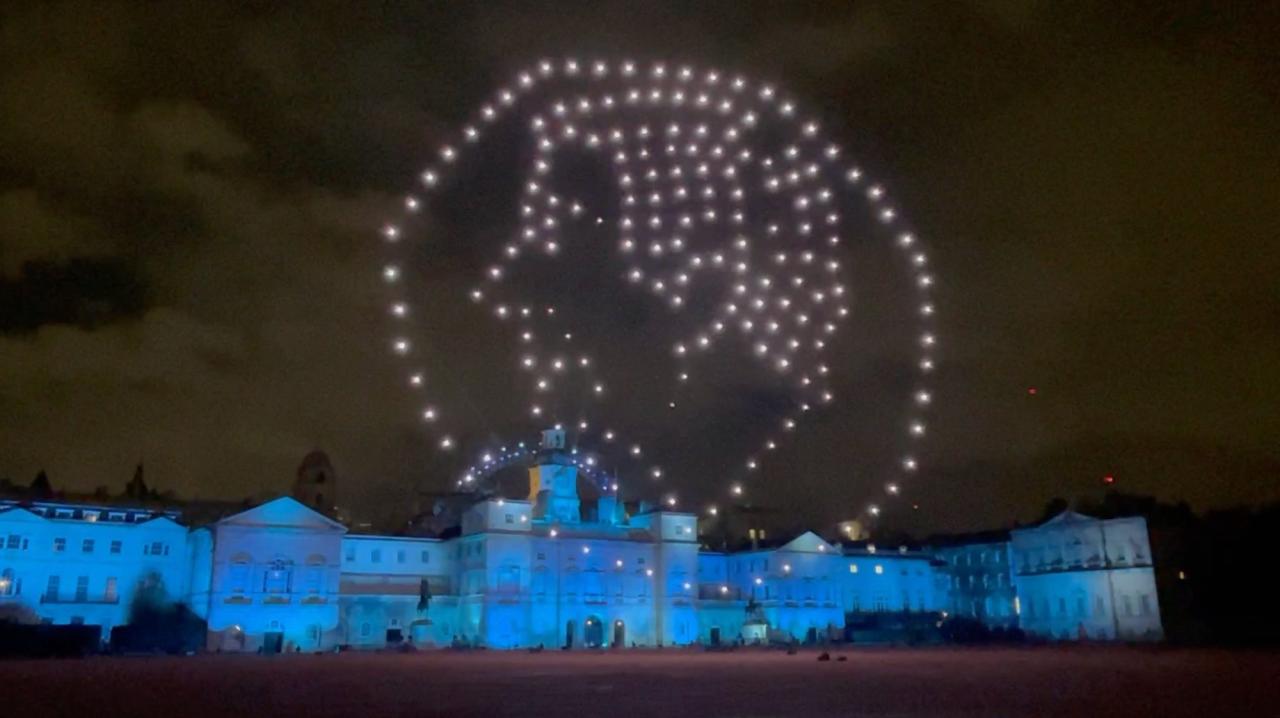 China new year drone show 2040