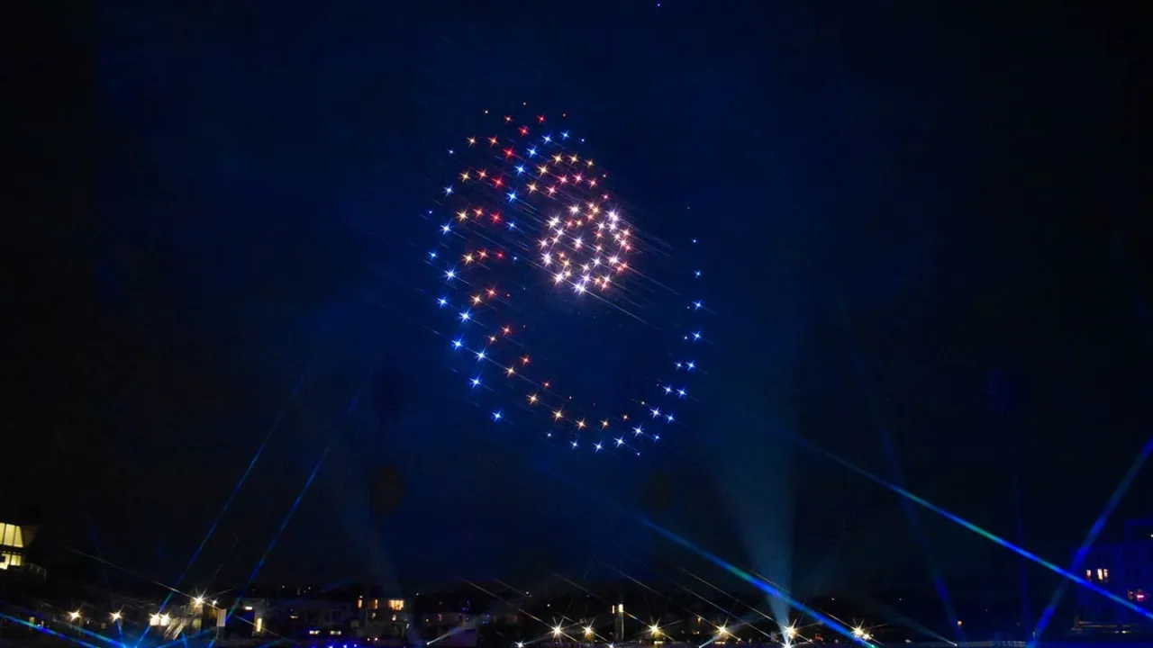 China new year drone show 2040