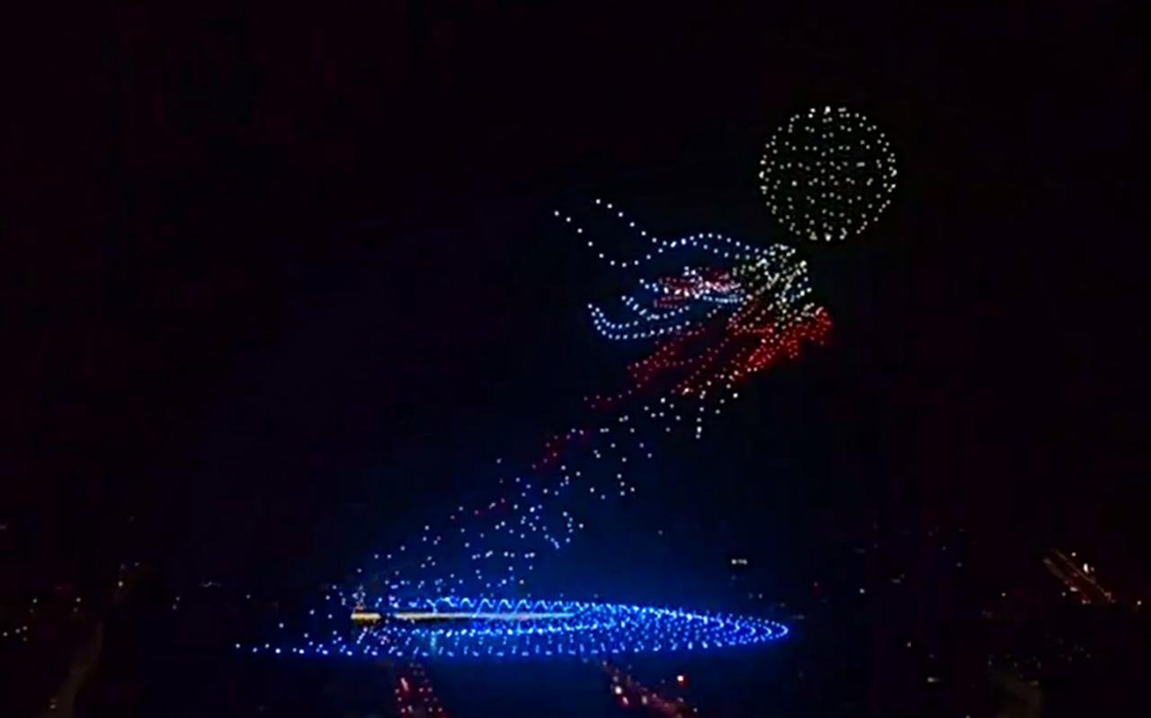 China new year drone show 2040